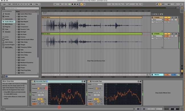 Impedance Matching A/B Contact Mic Analysis