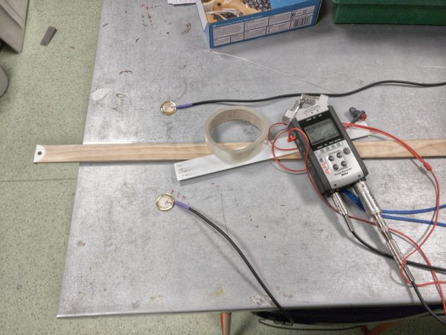 Impedance Matching A/B Contact Mic Testing with Twangers and Sellotape